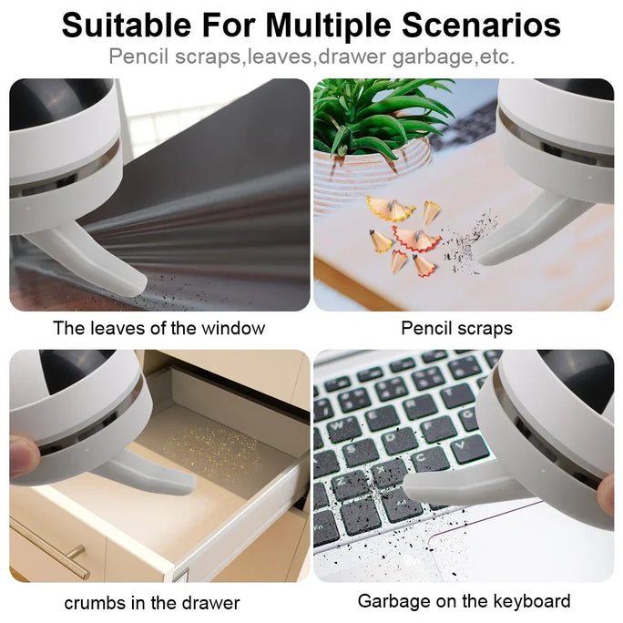 Mini Portable Cordless Desktop Vacuum Cleaner